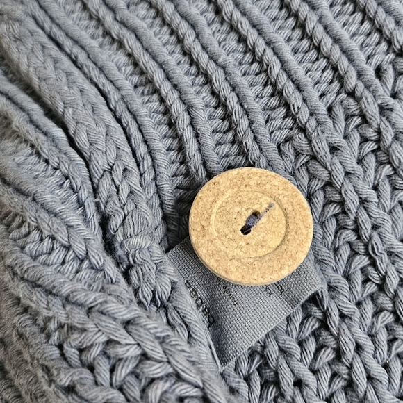 Babaa Cotton Cardigan No18 Midnight Ocean One Size - Picture 10 of 10